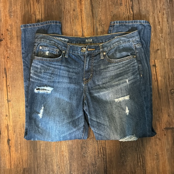 a.n.a Boyfriend Distressed Jeans - Picture 4 of 6